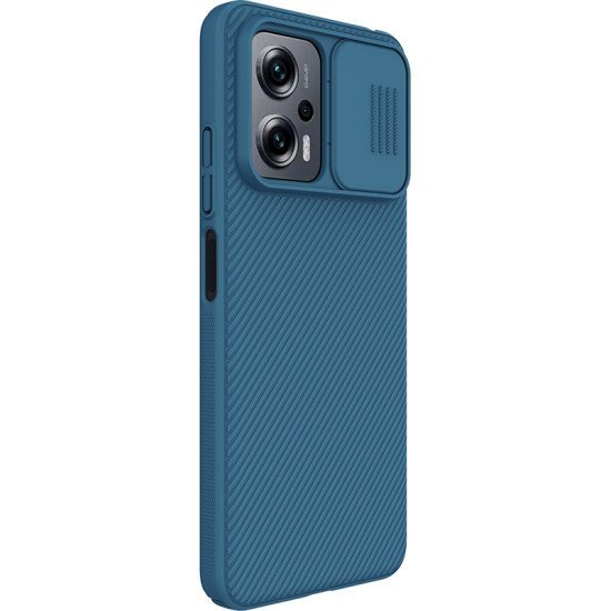 Husa protectie spate si camera foto albastru pentru Poco X4 GT 5G