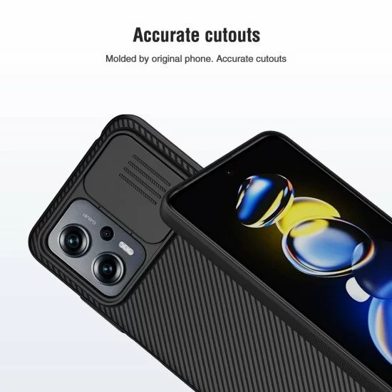Husa protectie spate si camera foto albastru pentru Poco X4 GT 5G Husa protectie spate si camera foto albastru pentru Poco X4 GT 5G