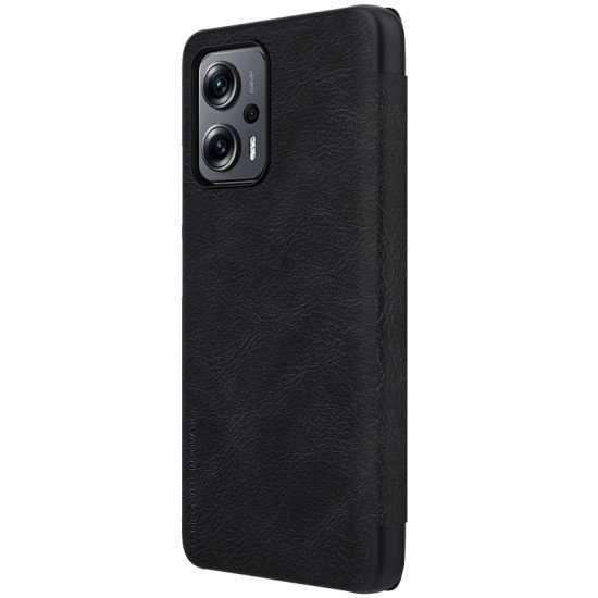 Husa din piele negru de lux QIN cu Poco X4 GT 5G Husa din piele negru de lux QIN cu Poco X4 GT 5G