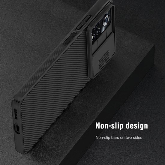 Husa protectie spate si camera foto negru pentru Poco X4 Pro 5G