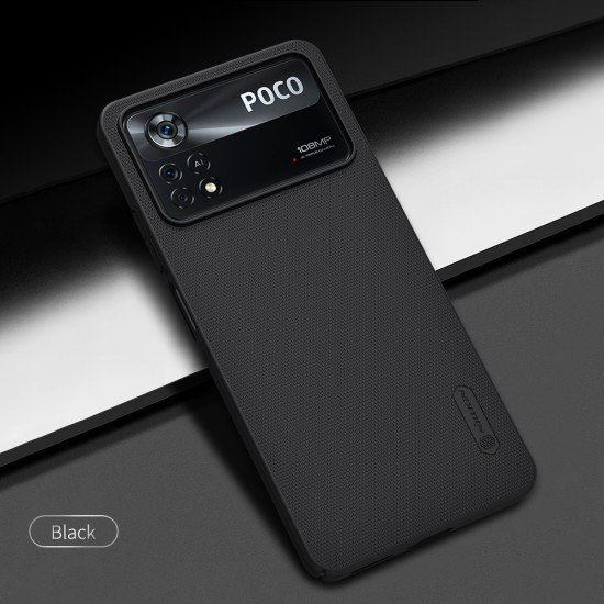 Husa protectie spate din plastic negru pentru Poco X4 Pro 5G