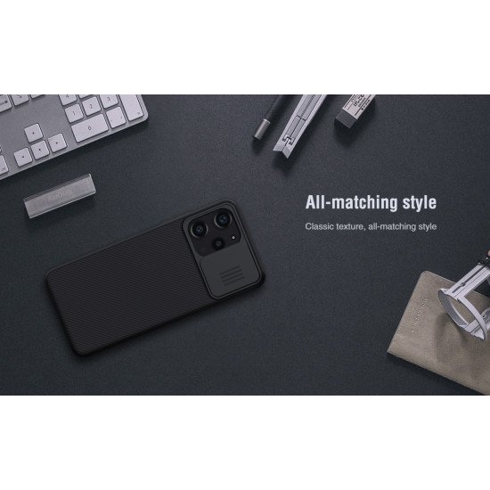 Husa protectie spate si camera foto albastru pentru Redmi 12 4G