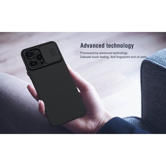 Husa protectie spate si camera foto negru pentru Redmi 12 4G