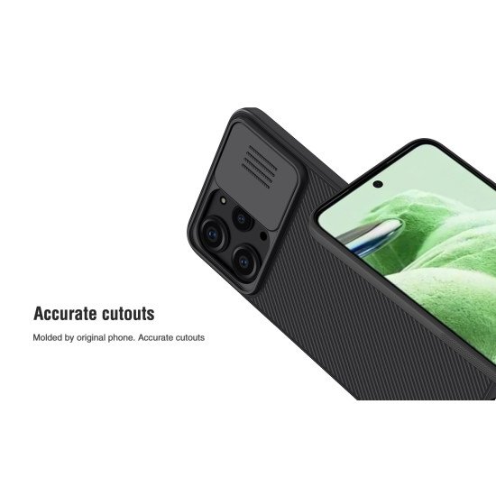 Husa protectie spate si camera foto negru pentru Redmi 12 4G