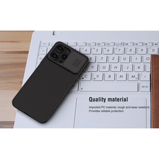 Husa protectie spate si camera foto negru pentru Redmi 12 4G