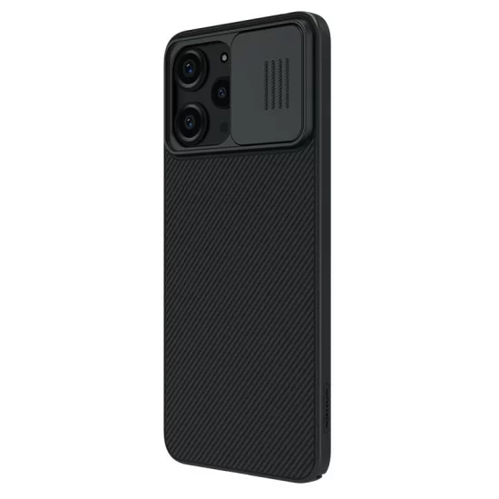 Husa protectie spate si camera foto negru pentru Redmi 12 4G