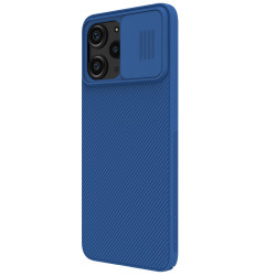 Husa protectie spate si camera foto albastru pentru Redmi 12 4G