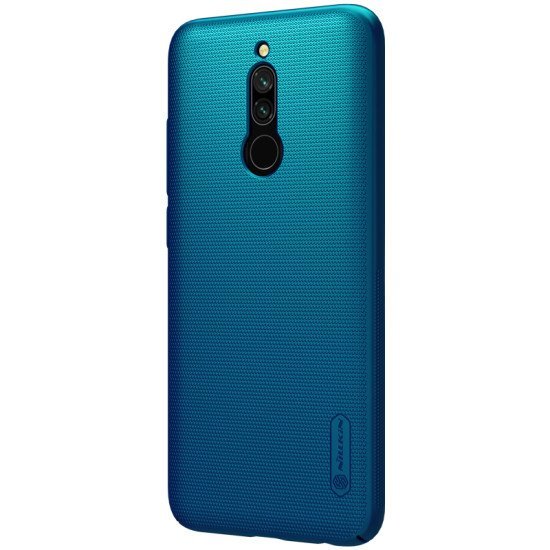 Husa protectie spate din plastic albastru pentru Redmi 8 Husa protectie spate din plastic albastru pentru Redmi 8