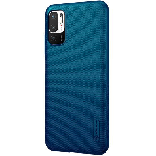 Husa protectie spate din plastic albastru pentru Redmi Note 10 5G / Poco M3 Pro 5G