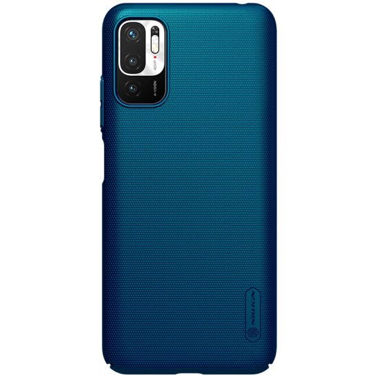 Husa protectie spate din plastic albastru pentru Redmi Note 10 5G / Poco M3 Pro 5G