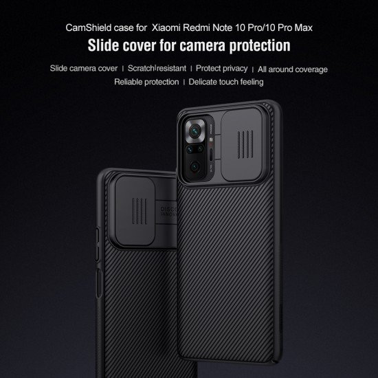 Husa protectie spate si camera foto negru pentru Redmi Note 10 Pro