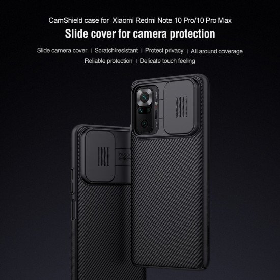 Husa protectie spate si camera foto albastru pentru Redmi Note 10 Pro