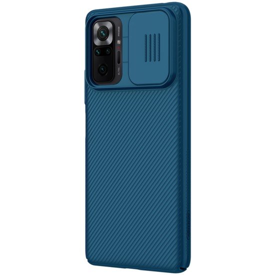 Husa protectie spate si camera foto albastru pentru Redmi Note 10 Pro