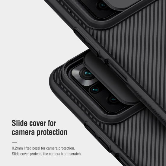 Husa protectie spate si camera foto negru pentru Redmi Note 10 Pro