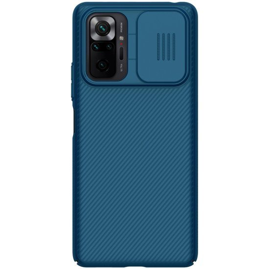 Husa protectie spate si camera foto albastru pentru Redmi Note 10 Pro