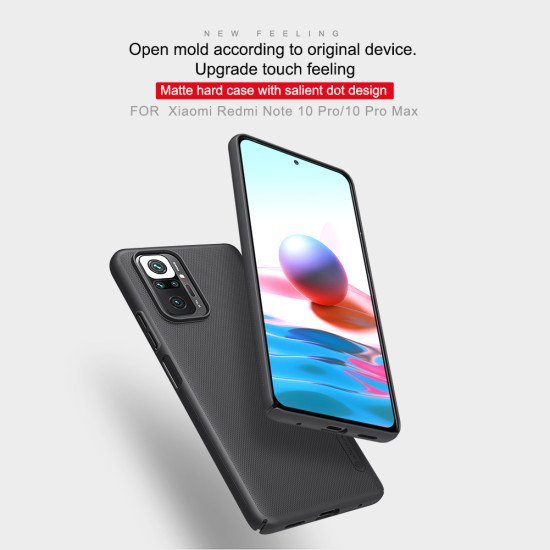 Husa protectie spate din plastic albastru pentru Redmi Note 10 Pro