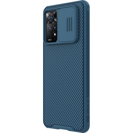 Husa protectie spate si camera foto albastru pentru Redmi Note 11 Pro / 11 Pro 5G
