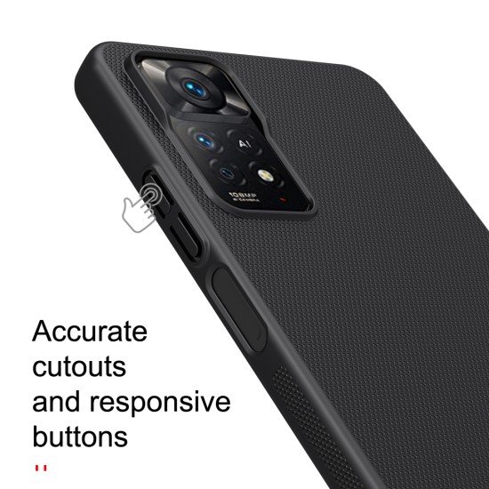 Husa protectie spate din plastic negru pentru Redmi Note 11 Pro / 11 Pro 5G