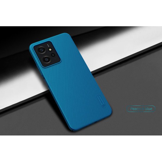 Husa protectie spate din plastic albastru pentru Redmi Note 12 4G