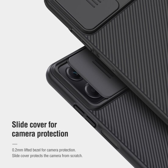 Husa protectie spate si camera foto albastru pentru Redmi Note 12 5G / Poco X5 5G