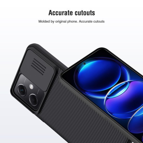 Husa protectie spate si camera foto albastru pentru Redmi Note 12 5G / Poco X5 5G