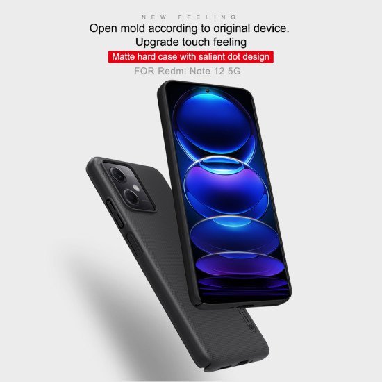 Husa protectie spate din plastic negru pentru Redmi Note 12 5G / Poco X5 5G