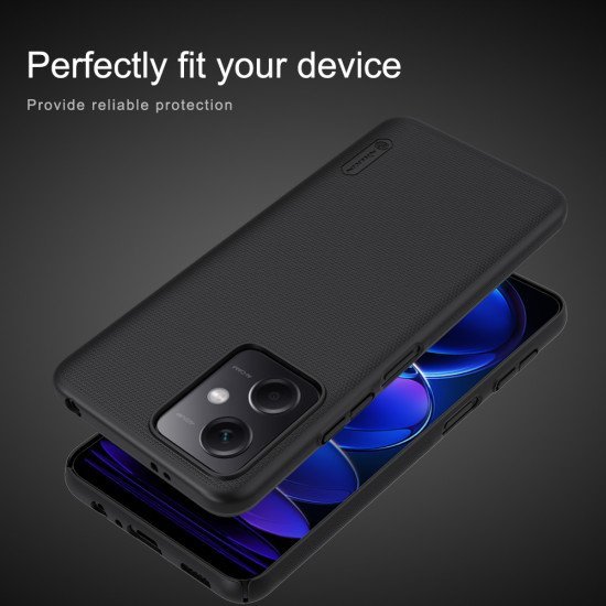 Husa protectie spate din plastic negru pentru Redmi Note 12 5G / Poco X5 5G