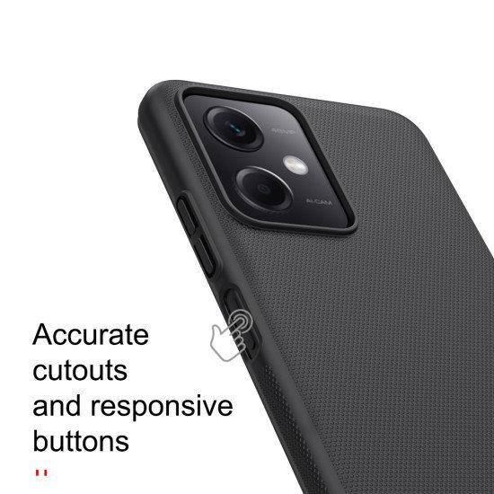 Husa protectie spate din plastic negru pentru Redmi Note 12 5G / Poco X5 5G