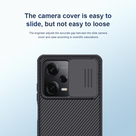 Husa protectie spate si camera foto negru pentru Redmi Note 12 Pro 5G / Poco X5 Pro 5G