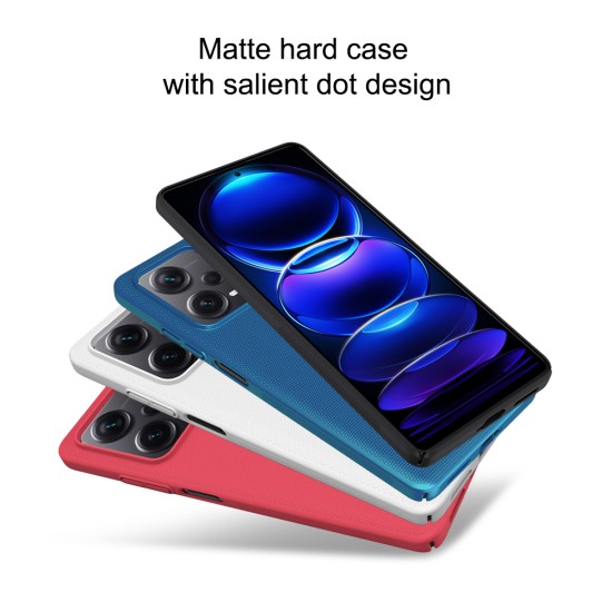 Husa protectie spate din plastic albastru pentru Redmi Note 12 Pro+ 5G