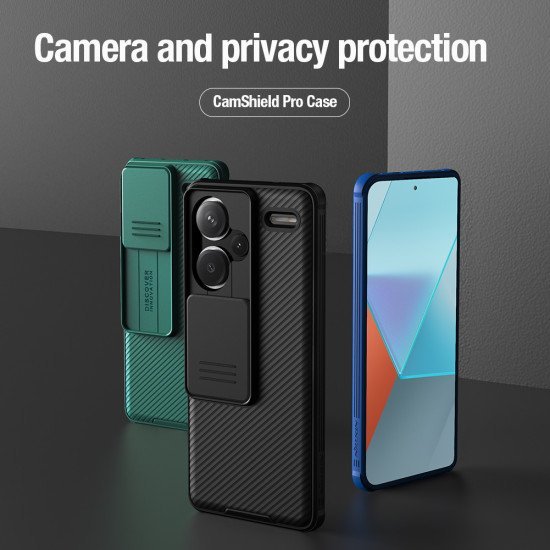 Husa protectie spate si camera foto albastru pentru Redmi Note 13 Pro+ 5G