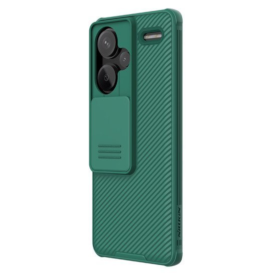 Husa protectie spate si camera foto verde pentru Redmi Note 13 Pro+ 5G