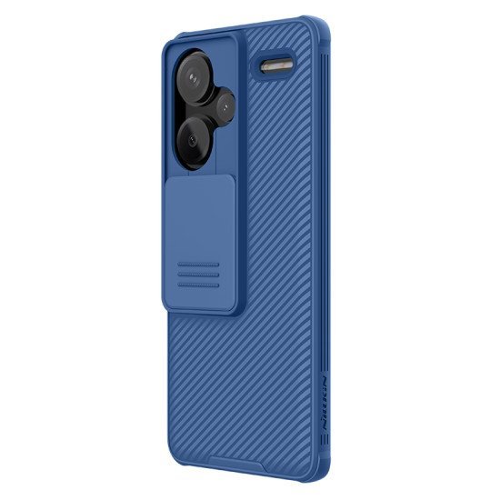 Husa protectie spate si camera foto albastru pentru Redmi Note 13 Pro+ 5G