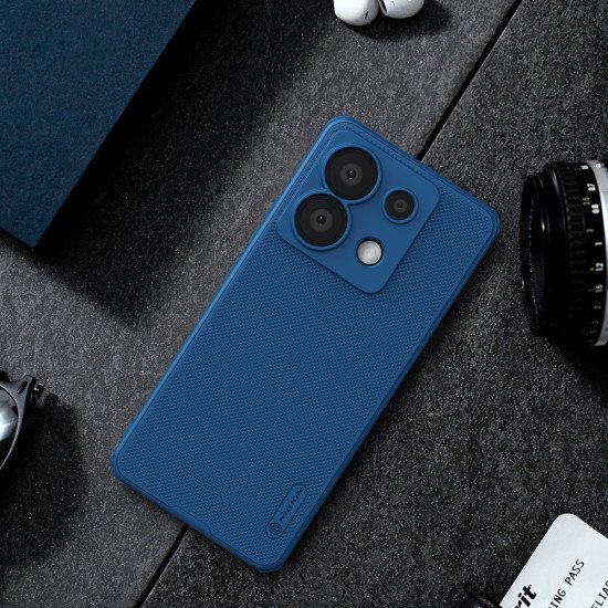 Husa protectie spate din plastic albastru pentru Redmi Note 13 Pro 5G / POCO X6