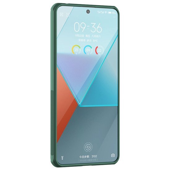 Husa protectie spate din plastic verde pentru Redmi Note 13 Pro 5G / POCO X6