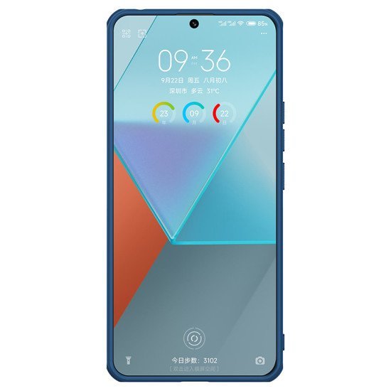 Husa protectie spate din plastic albastru pentru Redmi Note 13 Pro 5G / POCO X6