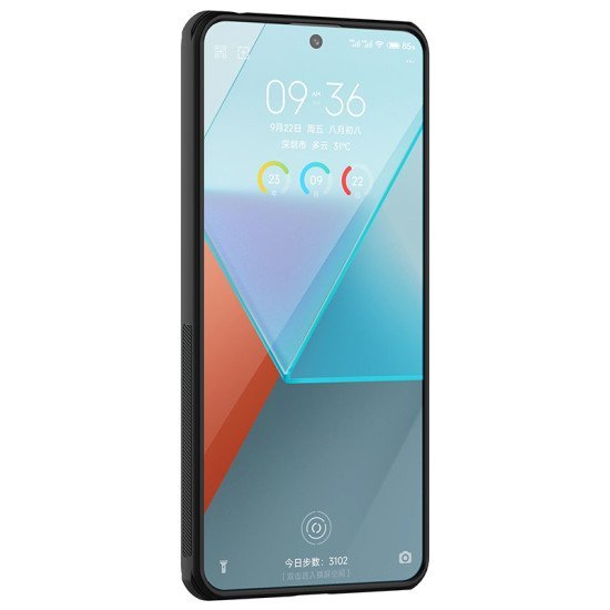 Husa protectie spate din plastic negru pentru Redmi Note 13 Pro 5G / POCO X6