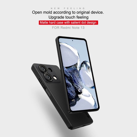 Husa protectie spate din plastic negru pentru Redmi Note 13 5G