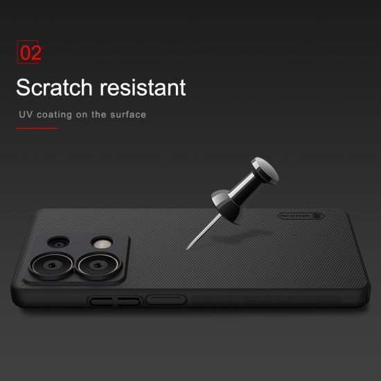 Husa protectie spate din plastic albastru pentru Redmi Note 13 5G