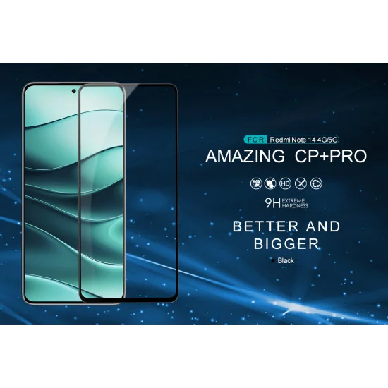 Folie protectie Nillkin CP+Pro din sticla securizata pentru Redmi Note 14 4G/5G Folie protectie Nillkin CP+Pro din sticla securizata pentru Redmi Note 14 4G/5G