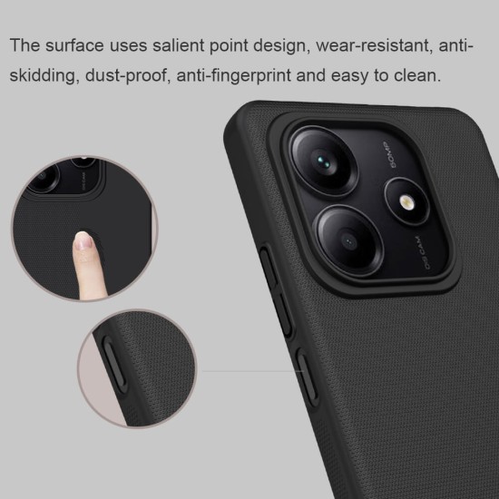 Husa protectie spate din plastic albastră pentru Redmi Note 14 5G Husa protectie spate din plastic albastră pentru Redmi Note 14 5G