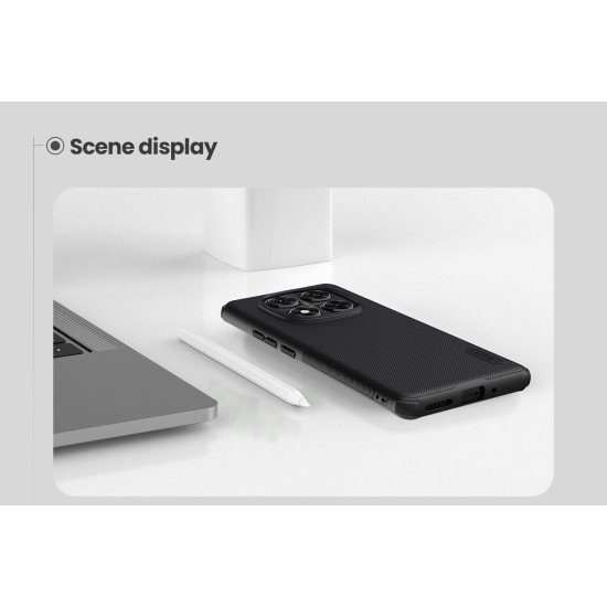 Husa protectie spate din plastic neagră pentru Redmi Note 14 Pro 5G / POCO X7