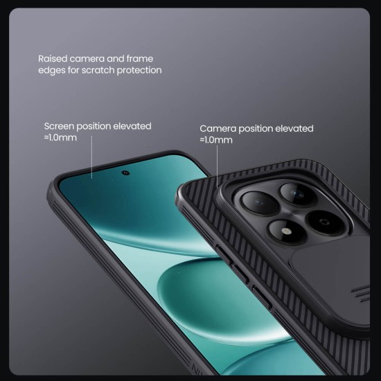 Husa protectie spate si camera foto neagră pentru Redmi Note 15 Pro+ / Poco M8 Pro 5G