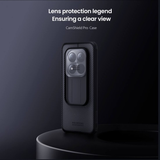 Husa protectie spate si camera foto transparentă neagră pentru Redmi Note 15 Pro 5G