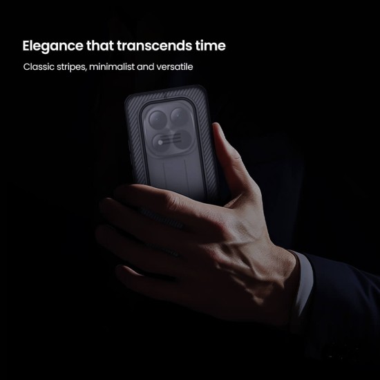 Husa protectie spate si camera foto transparentă neagră pentru Redmi Note 15 Pro 5G