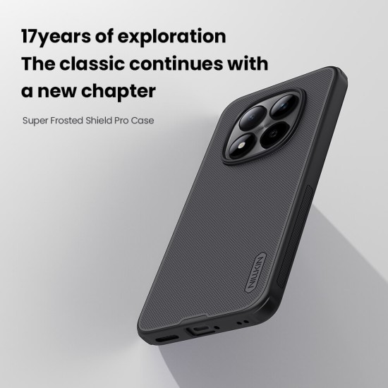 Husa magnetica protectie spate din plastic neagră pentru Redmi Note 15 Pro+ / Poco M8 Pro 5G