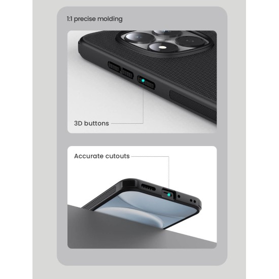 Husa magnetica protectie spate din plastic neagră pentru Redmi Note 15 Pro+ / Poco M8 Pro 5G