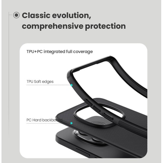 Husa magnetica protectie spate din plastic neagră pentru Redmi Note 15 Pro+ / Poco M8 Pro 5G