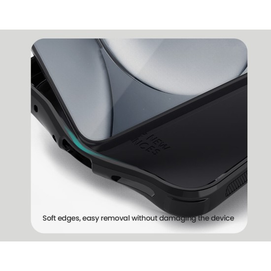 Husa magnetica protectie spate din plastic neagră pentru Redmi Note 15 Pro+ / Poco M8 Pro 5G