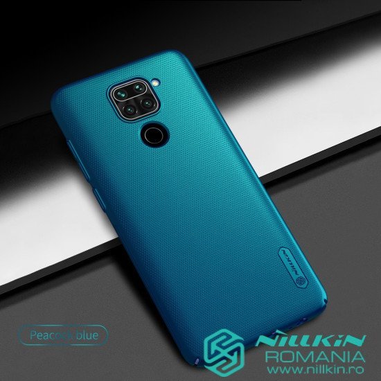 Husa protectie spate din plastic albastru pentru Redmi Note 9